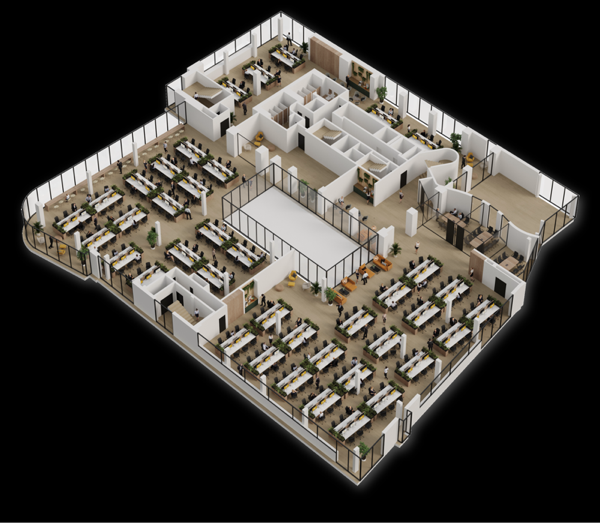 3D / Augmented Reality Office Floorplan